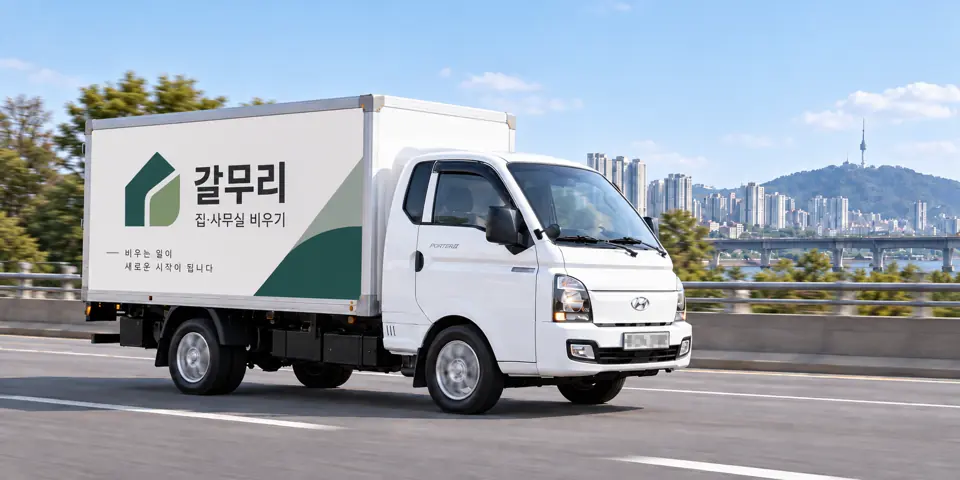 갈무리 작업 차량 (그림) · 연희동 유품정리